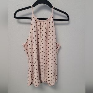 Women's Express Halter Top Blouse Polka Dots‎ Size M